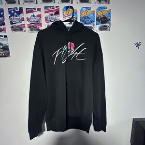 Jordan Black Zip-Up Sweater with Graphic